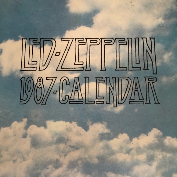 Vintage 1987 Led Zeppelin Calendar - Picture 2 of 16